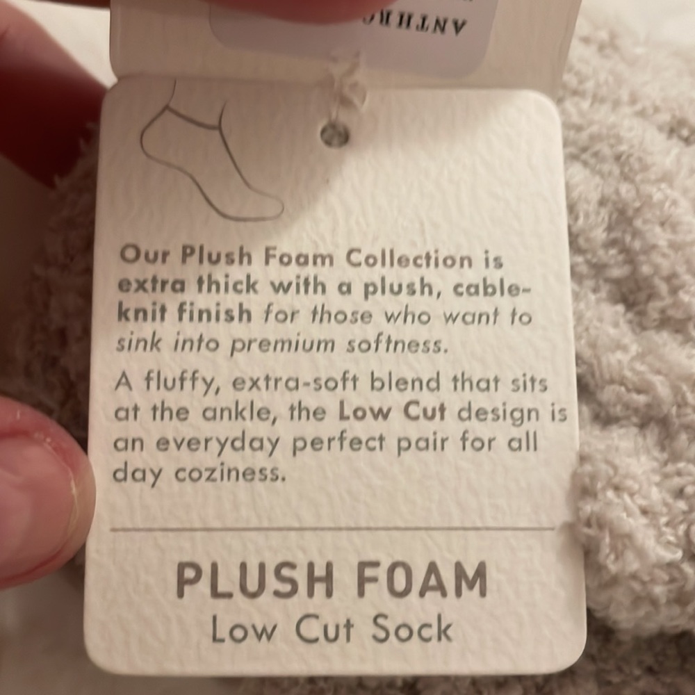 Anthropologie/Lemon NWT Plush Foam Low Cut Socks - Picture 5 of 6